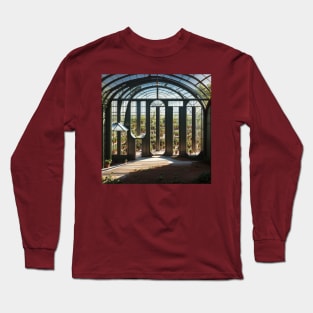 Kyoto Hidden in Painting of Greenhouse Tshirt Long Sleeve T-Shirt